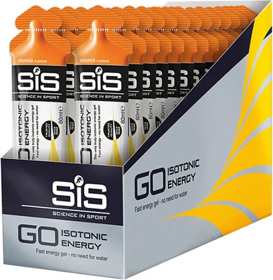 Science in Sport - SiS Go Isotonic Energygel - Energie gel - Isotone Sportgel - Orange Smaak - 30 x 60ml