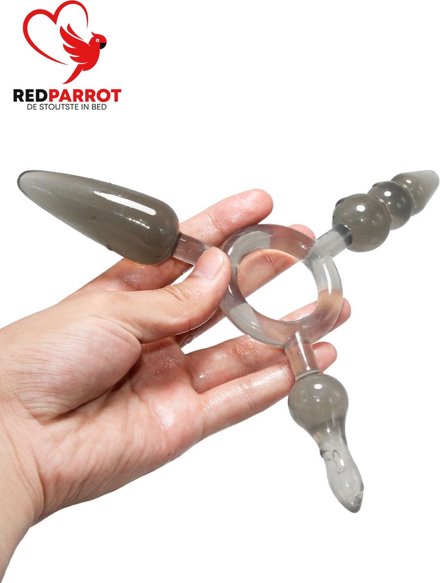 Goedkoopste Triple Buttplug | Penis Ring | Anaal | Anus | Dildo | Gay | Kont