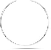 Twice As Nice Halsketting in edelstaal, rigide choker  40 cm