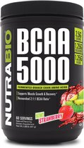 Nutrabio BCAA 5000 - Workout Poeder - 60 porties Grape Berry Crush