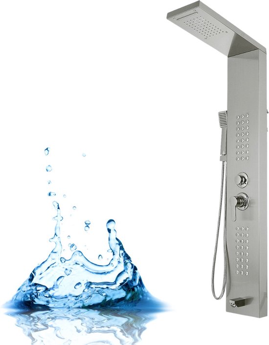 Douche hydromassante avec jet de massage par eau et pluie