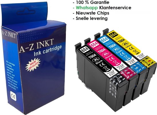 604XL Premium Color Ink Cartridge for Epson XP-2200 XP-2205 XP-3200 with  Chip 