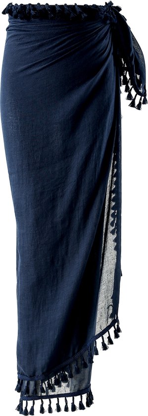 Echarpes Emilie - paréo - bleu marine - longues - coton