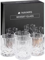 Ensemble de 4 verres à whisky Navaris - 290 ml - 4 verres à whisky dans un coffret cadeau - Passe au lave-vaisselle