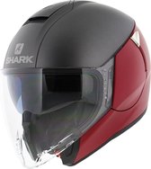 Casque jet Shark Citycruiser rouge mat anthracite rouge XS - Casque moto ou Casque scooter Luxe