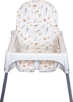 Wallabiezzz Stoelkussen voor IKEA Antilop Kinderstoel - Inleg kussen - Flower