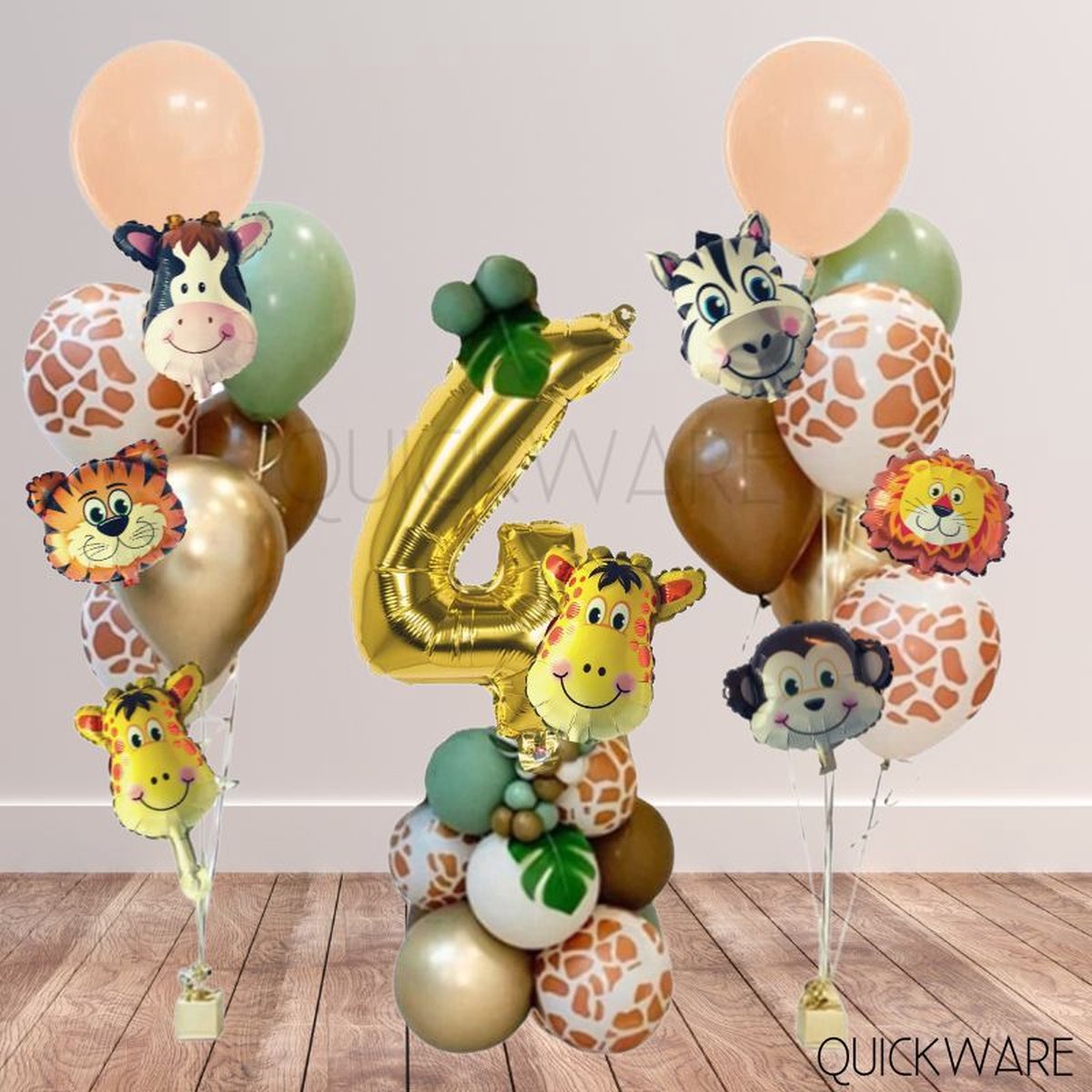 XXL Jungle Thema Party Pack 156 pièces Décoration d'anniversaire Fête  d'enfants