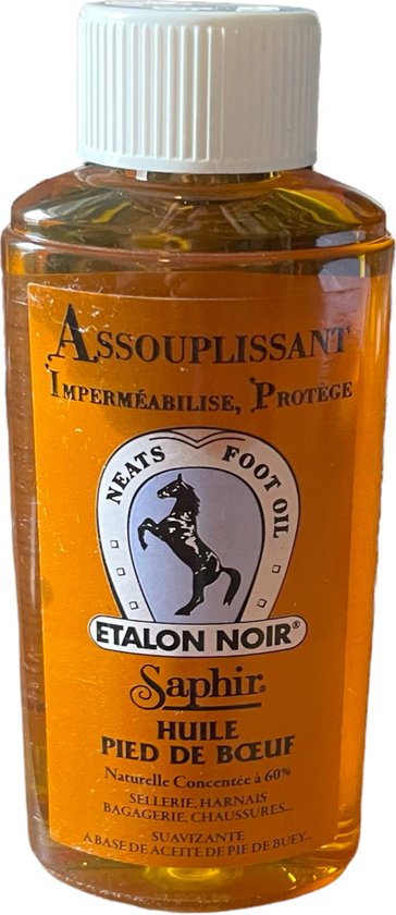 Saphir Etalon noir lederolie – Huile pied de boeuf - 150ml