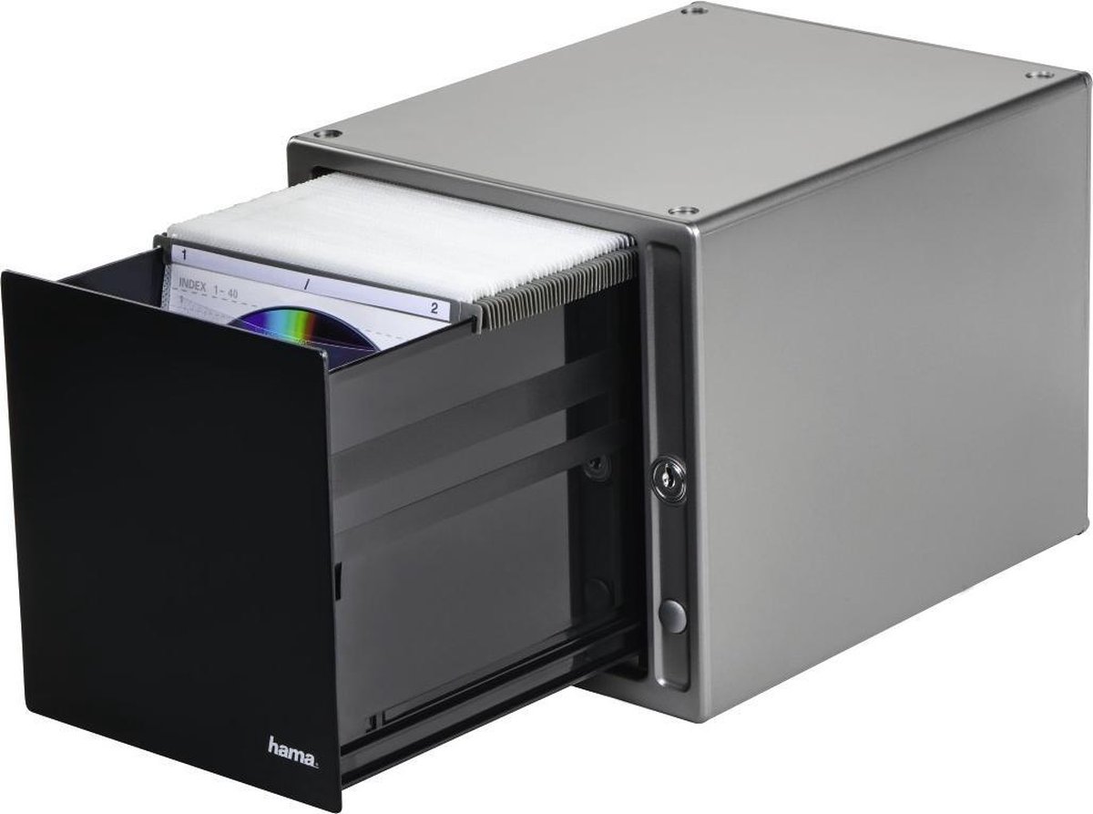 Computer Disc Box Hama Cd Box 'Magic Touch' 80Cd'S Zilver | bol.com