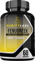 PurityLabs Fenegriek - Voor Mannen - 500 mg - Fenugreek - Testosterone Booster - Laboratorium Getest - Hoge Dosering