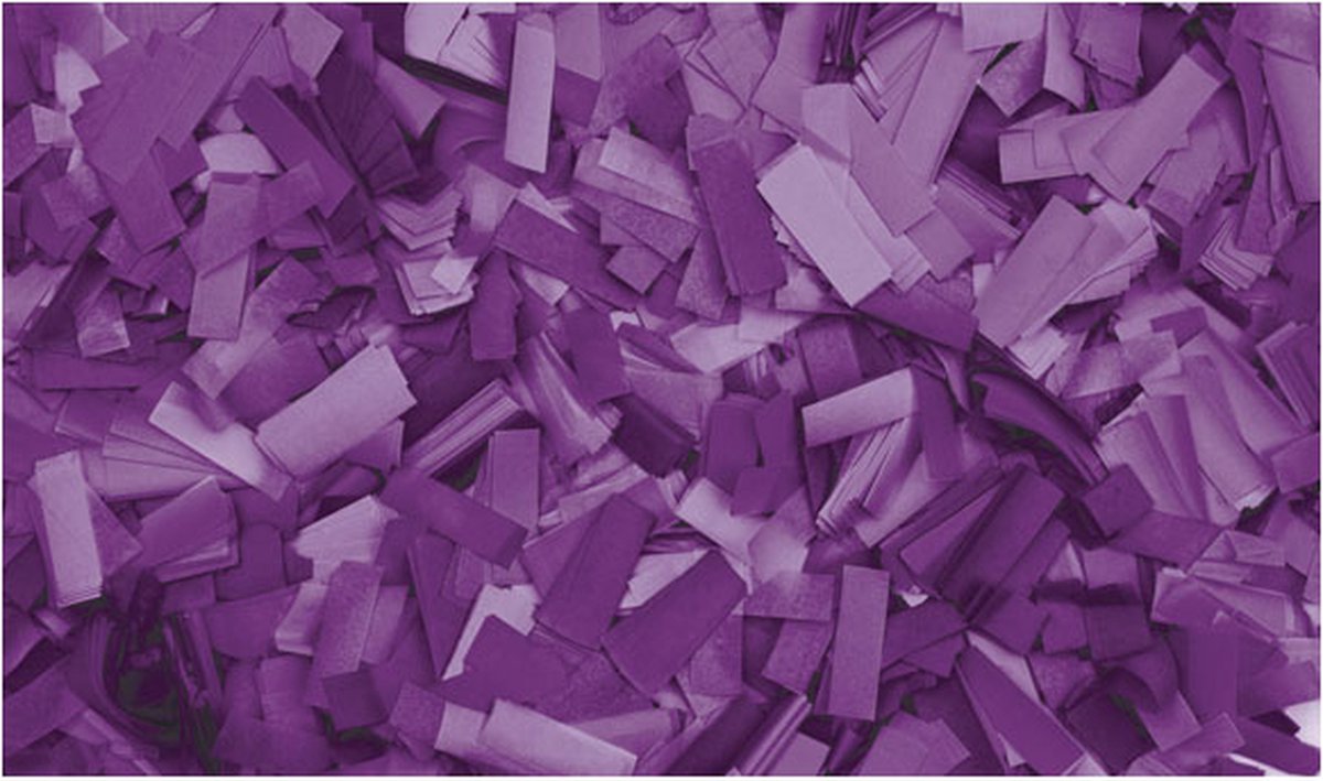 Showtec Showtec Rechthoekige paarse confetti (vuurbestendig), 1 kg Home entertainment - Accessoires