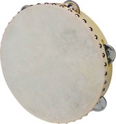 Tambourin 10" Hayman CSN-1006 6 cymbalettes peau naturelle