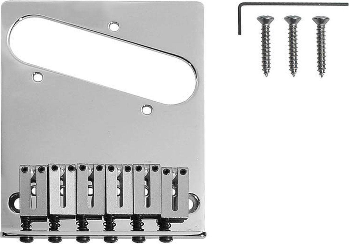 Gitaar brug Fender 0990807100 American Series ('86-'07) Tele chroom