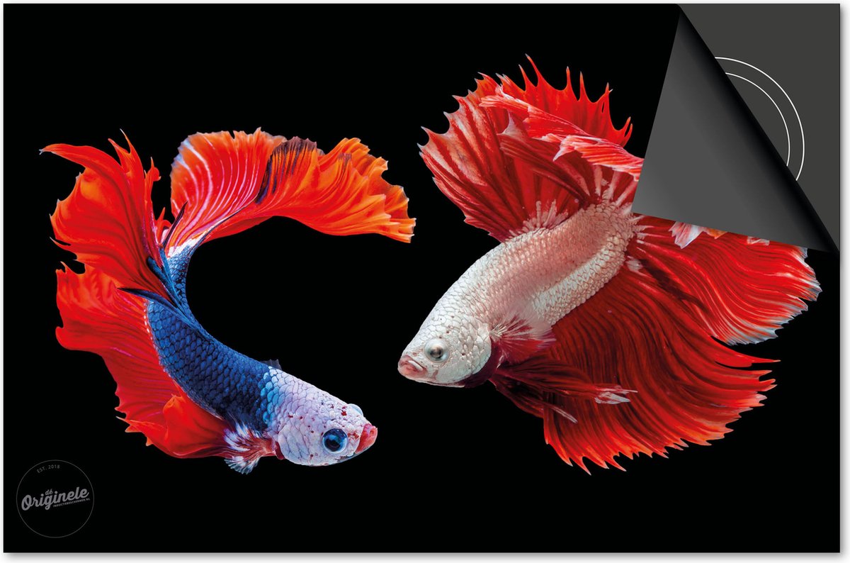 Inductie beschermer 83x51,5 - afdekplaat inductie mat - Dietrix Kookplaat beschermer - Base - Under the Sea - Clownvissen
