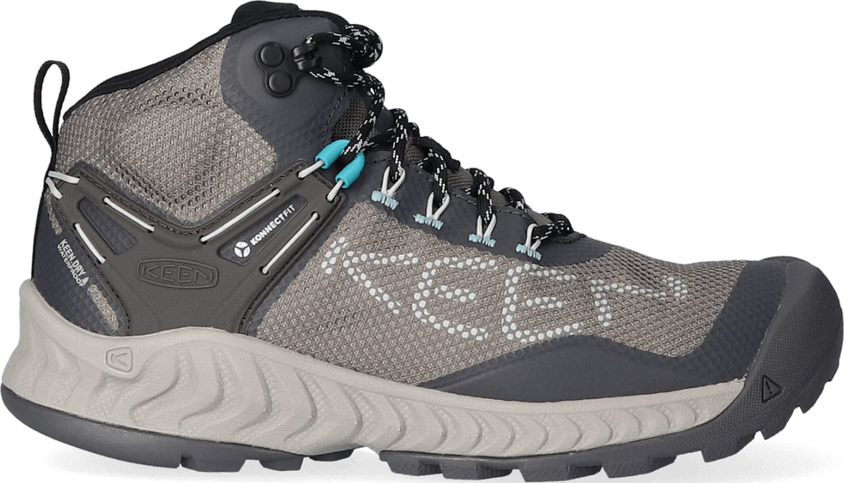 Keen NXIS EVO Mid Dames Wandelschoenen Magnet/Ipanema Grijs