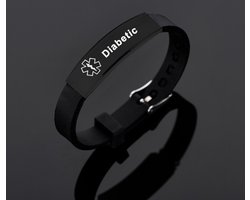 Diabetes armband - SOS armbandje - waarschuwingsarmband - diabetes