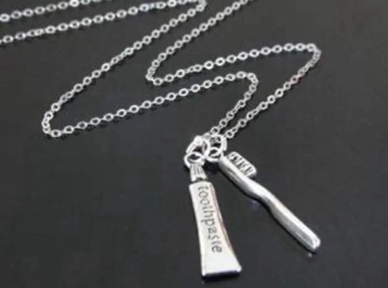 Akyol - tandarts - ketting tandarts - leuke ketting - tandpasta ketting -cadeau - ketting