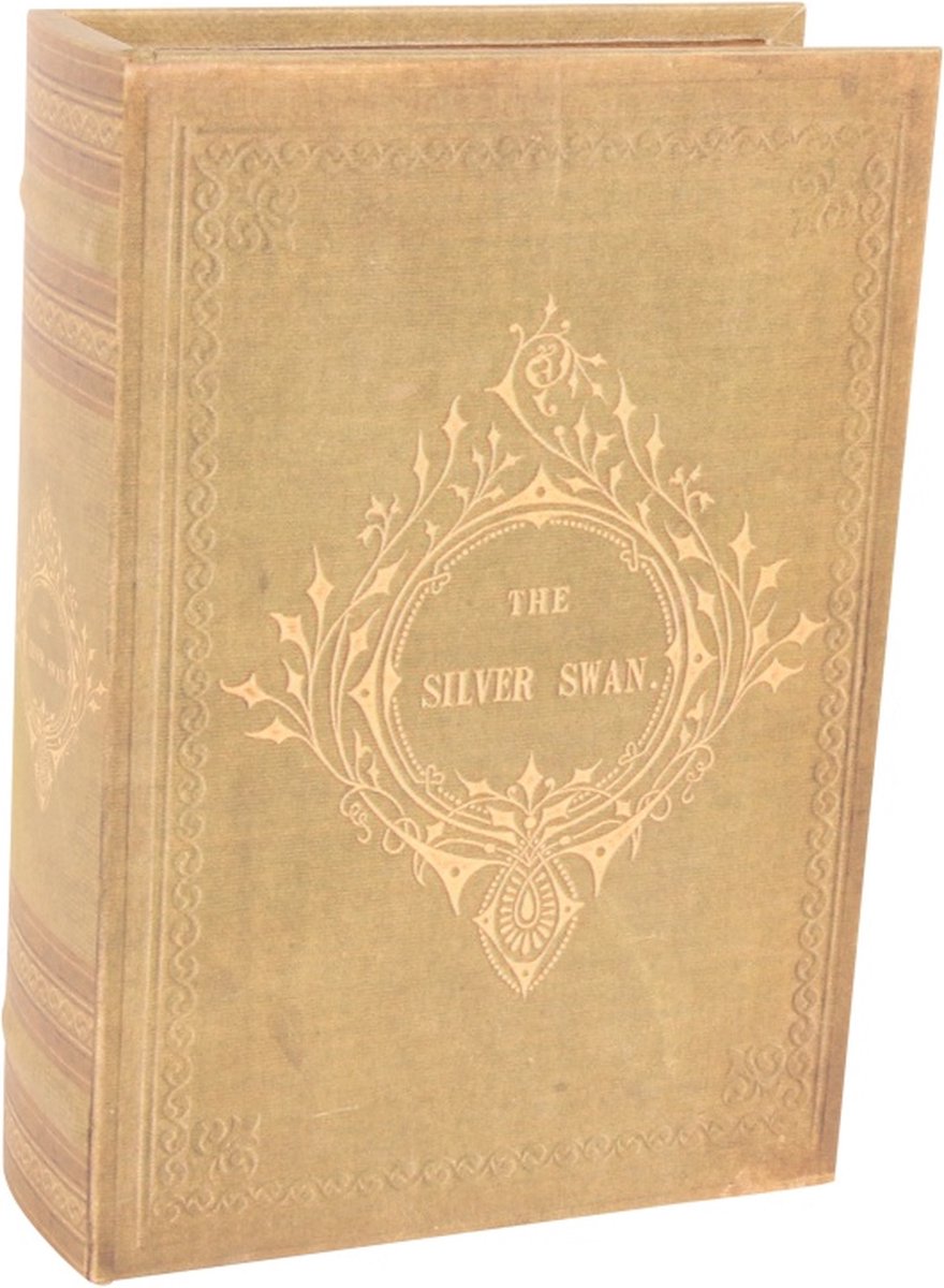Baroque - Opberger - Opbergboek Zilveren Zwaan 27 cm - Groen - 27x19x6.5 - PU Leather