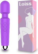 Loiss® - Paars - Personal Massager & Magic Wand Vibrator - G Spot Vibrator & Clitoris Stimulator - Stille Vibrators voor Vrouwen – Sex Toys ook voor Koppels - Erotiek - Sinterklaas - Kerst 2023