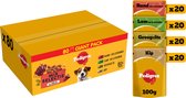 Pedigree Adult - Mix selectie in gelei - Hondenvoer - maaltijdzakjes - 80 x 100 g