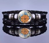 Akyol - Vriendschapsarmband - kompas armband - kompas - reizen - backpack - cadeau voor vriend -armband kompas - kompas sieraad - vriendschaps armband