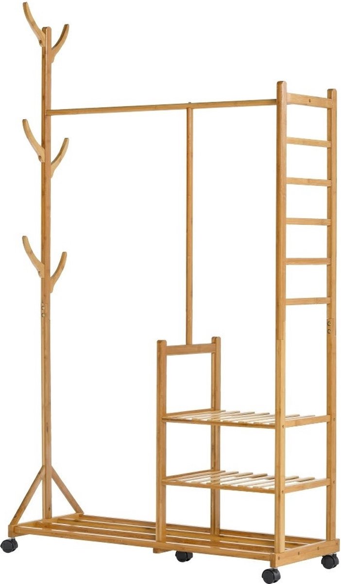 Nancy's Olmos Kledingrek Op Wielen - Kledingstang - Garderoberek - 2 S