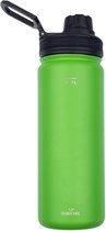 Rubytec Shira Verkoelende Drinkfles - 550 ml - Handige Drinktuit - Lekvrije Drinkdop - Urenlang Koud Drinken - Lekvrij - BPA-vrij - Groen