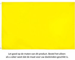 Effen Gele Vlag 150x90CM - Yellow Flag - Overgave - Zelf beschilderen - Zelf Een Vlag Maken - Spandoek - Flag Polyester - Geel