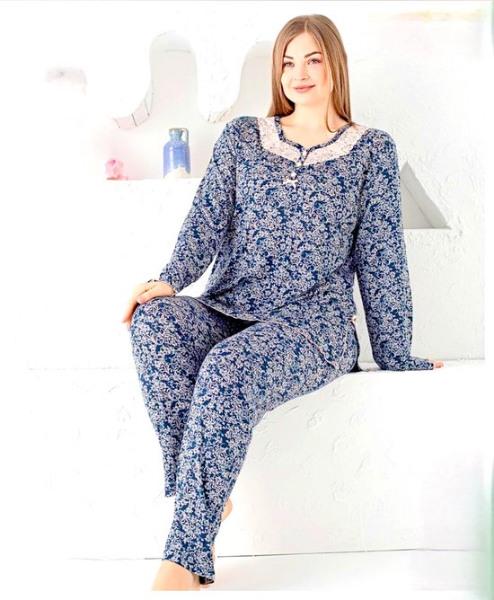 Set pyjama femme Nancy / Blauw / taille 5XL