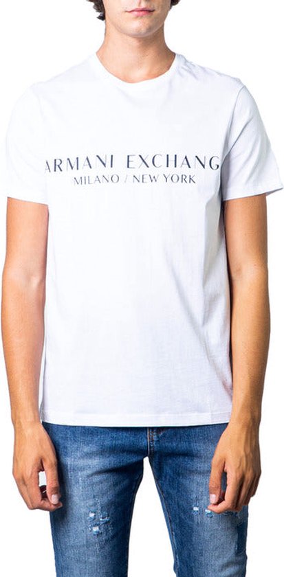 Armani Exchange 8nzt72-z8h4z T-shirt Met Korte Mouwen Wit M Man