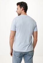 Short Sleeve T-shirt With Chest Print Mannen - Lichtblauw - Maat XL