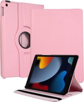 Arara Hoes Geschikt voor iPad 20212020/2019 - 10.2 inch - 9e/8e/7e generatie hoes - draaibaar - bookcase - Licht Roze