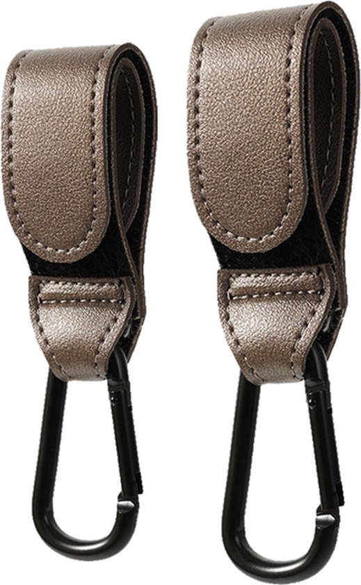 2 Stück Kinderwagen Haken PU-Leder - Universalhaken Für Taschen & Wickeltaschen