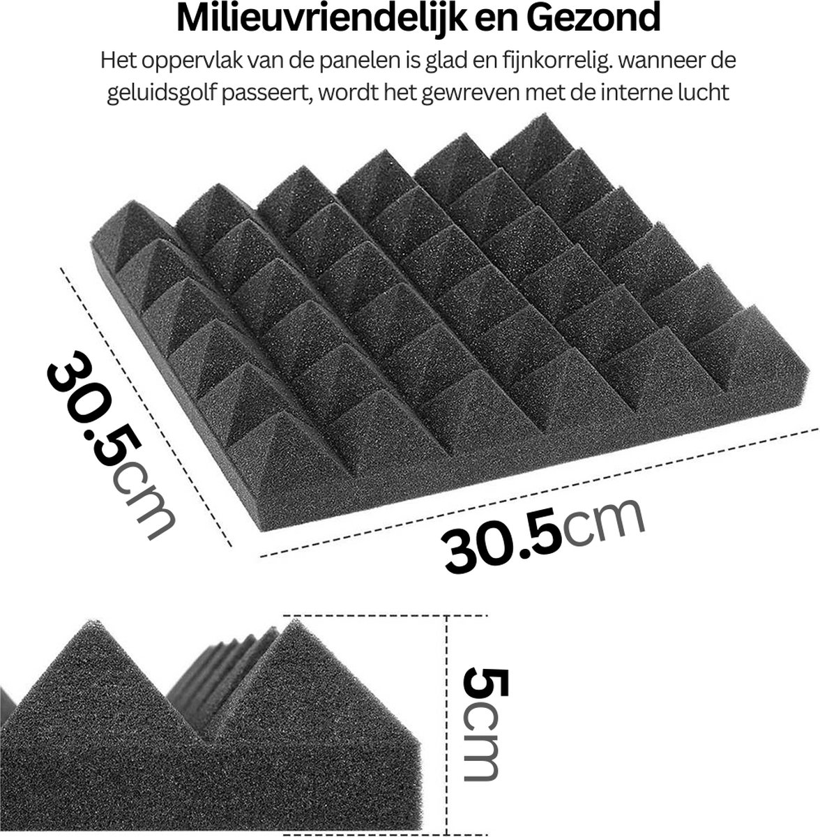 Lot De 2 Plaques D'Absorption Acoustique Infitronic INSMA1730 Pour Moniteurs De Studio - Mousse 170 X 300 Mm