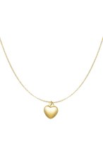 Necklace with heart | Ketting met hart | kleur Goud | hanger | | Dames | Tieners | Cadeau voor haar - moeder - kado - kerst - knaller - liefde