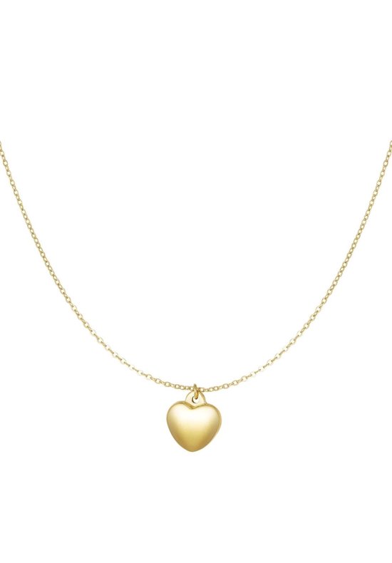 Necklace with heart | Ketting met hart | kleur Goud | hanger | | Dames | Tieners | Cadeau voor haar - moeder - kado - kerst - knaller - liefde