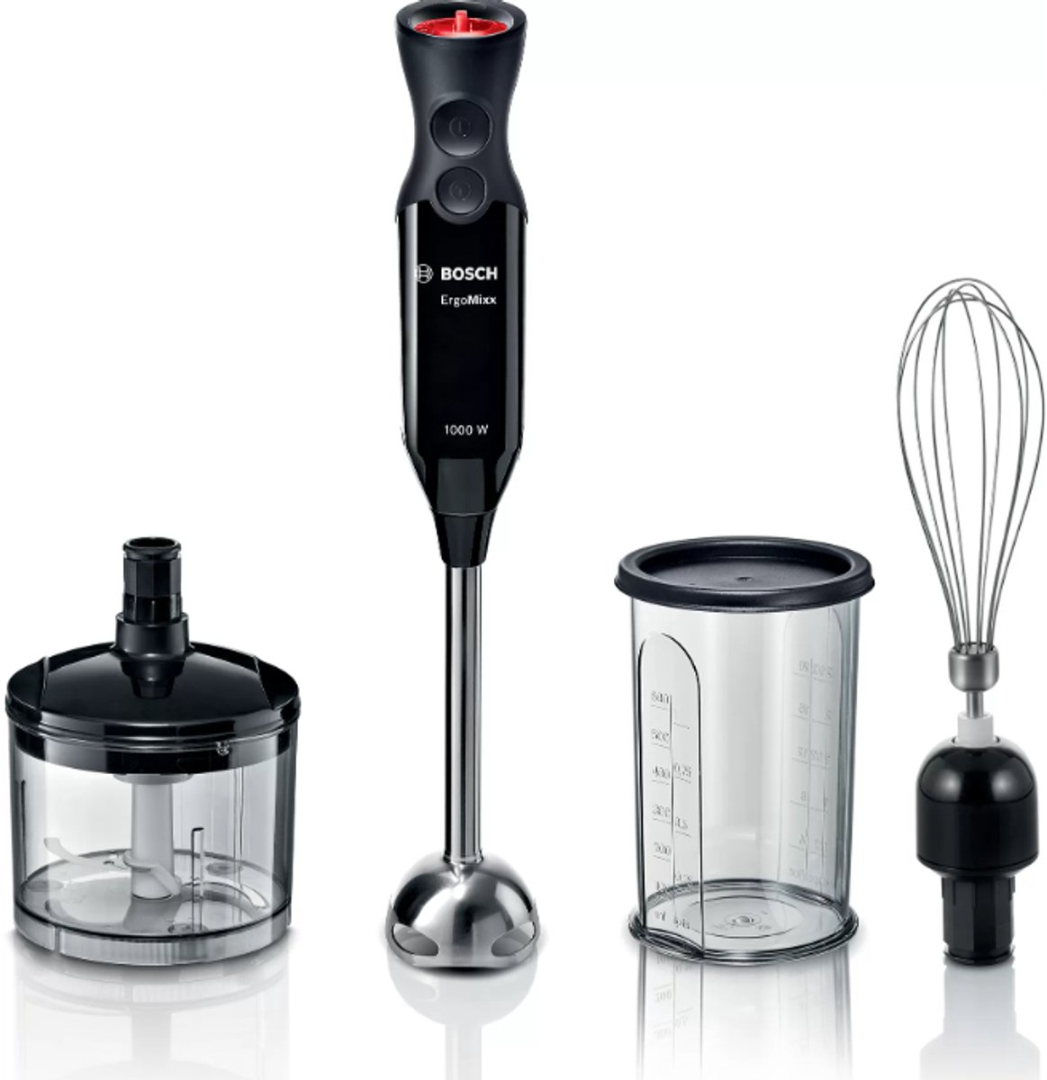 Bosch ErgoMixx MS61B6150 blender 0,6 l Staafmixer 1000 W Antraciet, Zwart