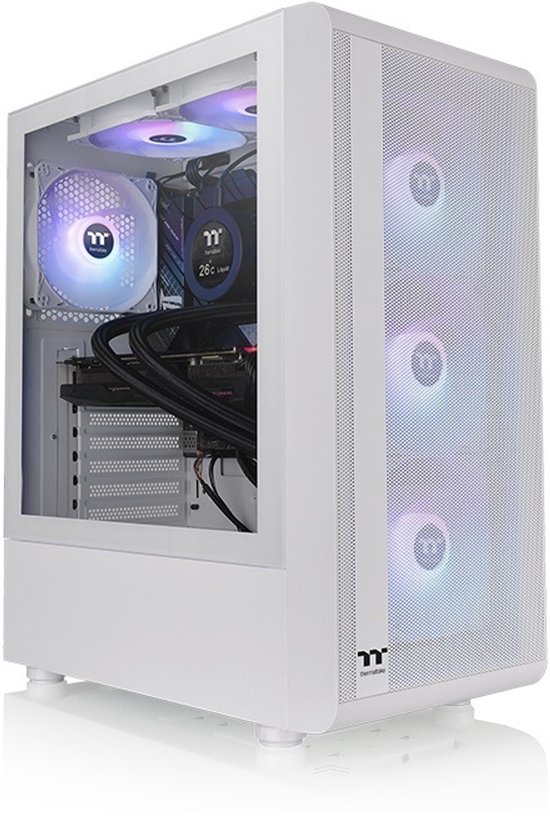 Thermaltake S200 TG ARGB Midi Tower White