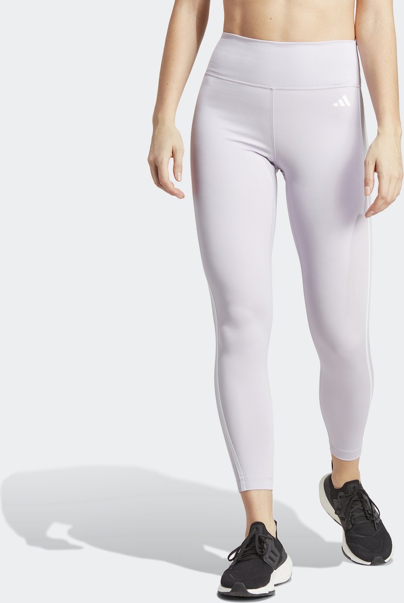 adidas Performance Train Essentials 3-Stripes High-Waisted 7/8 Legging Dames Paars