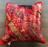 Kussenhoesjes/Cushion covers - 2 stuks - etnisch Indiaas borduurwerk/embroidery