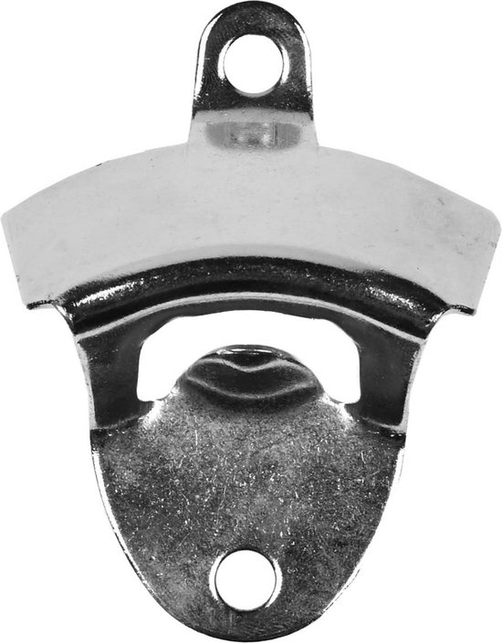 Décapsuleur mural Benson - 8,5 x 5,5 cm - Argent