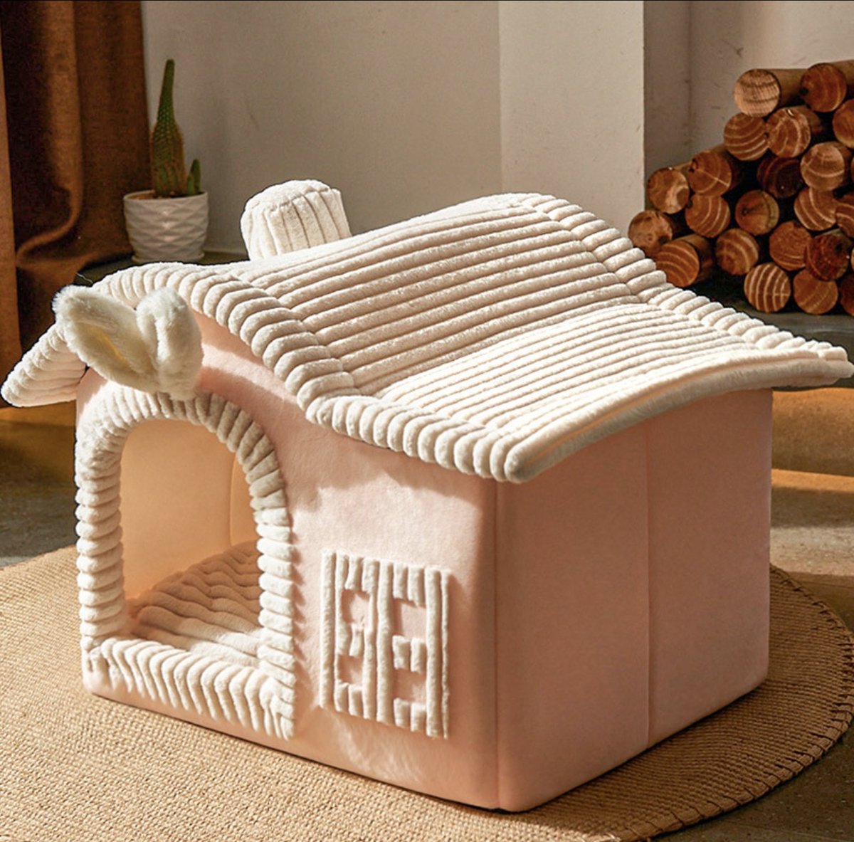 3-laags kattenhol, opvouwbaar kattenhuis voor grote katten, 40 x 40 x 63 cm indoor kattenkubus, verdeeld in 2 grote kattenmand met kattenverstop, groot kattenbed met krabplank en speelbal