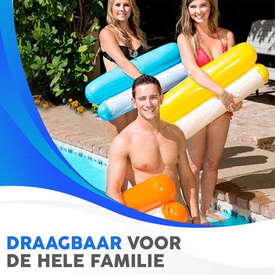 Legami - Opblaasbare matras met kussen, 80 x 175 cm, van PVC, glitter in goud, thema zonsondergang, max. gewicht 90 kg, met 2 luchtkamers, voor zee en zwembad, strandfeest en zwembadfeest, 14