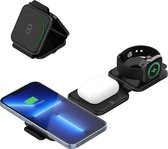 MMOBIEL 3-in-1 Draadloze Oplader voor iPhone, Apple Watch en AirPods – Wireless Charger Oplaadstation – Zwart