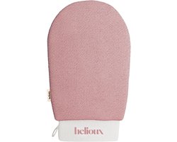 Helioux® Scrub Handschoen Roze - Exfoliating Glove - Scrub Washand Voor Lichaam & Gezicht - Verwijderen Van Dode Huidcellen of Zelfbruiner - Roze - Pink
