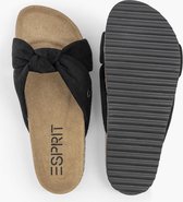 esprit Zwarte slipper knoop - Maat 39