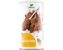 Nature's Finest Macaccino Bio - Koffievrij alternatief - Verhoogt energie - Heerlijke mix van cacao en maca - Biologisch geteeld - Warm of koud drankje