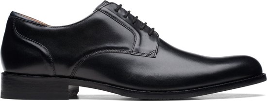 Clarks - Heren - CraftArlo Lace - G - 2 - black leather - maat 9,5