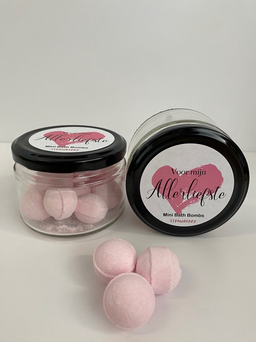 Goedkoopste Mini bath bombs in glazen potje Voor Mijn Allerliefste