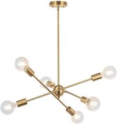 KALON Sputnik Hanglamp - 6 lampen - Goud